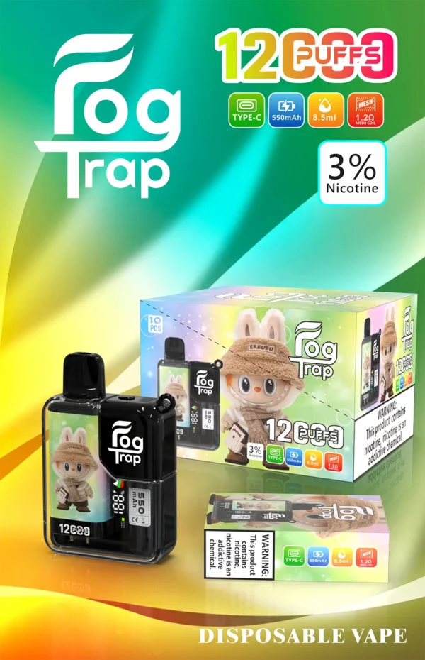 5ae5409114ee10450df38961180696da 【台灣現貨】Fog Trap 限量聯名 蠟筆小新 LABUBU 12000口 拋棄式電子煙 熱銷秒發【買十送一】