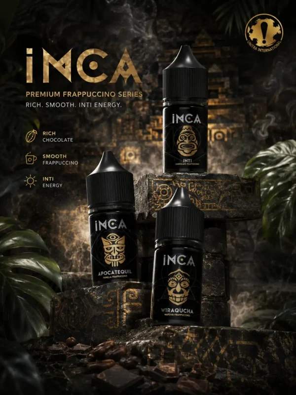 ChatGPT Image 2026年8月28日 下午07_35_46 【層次天花板】INCA 印加帝國煙油 電子煙油 風味醇厚飽滿 擊喉感扎實 滑順不膩 頂級抽吸體驗