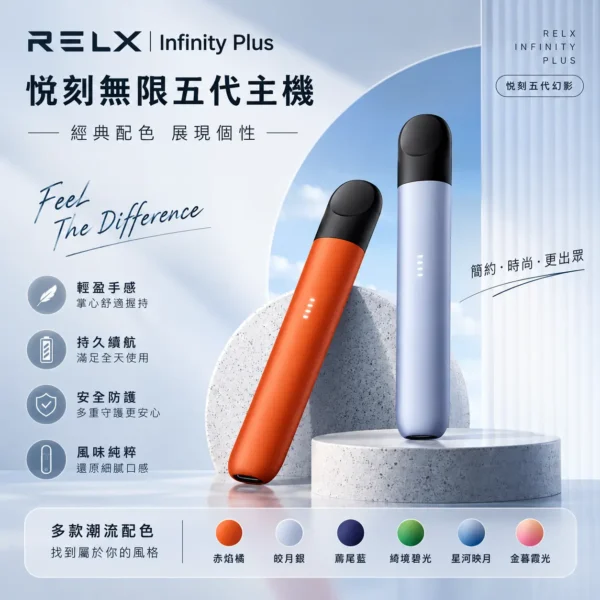 ChatGPT Image 2026年8月30日 下午09_14_16 【台灣現貨】RELX 悅刻 infinity plus 五代幻影主機 潮汐呼吸燈 手感細膩 吸阻流暢 極致體驗 老手激推