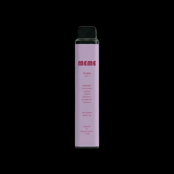 MEME Grape 【老手推爆】MEME 7000口 拋棄式電子煙 霧化主機 極致絲滑層次豐富 擊喉感扎實正品