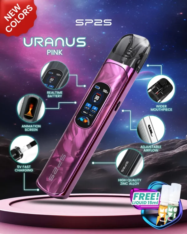 MP Uranus 1080x1350px New-Product Pink SP2S Uranus 天王星 30W開放式注油主機|0.96吋液晶屏精準顯示 台灣現貨