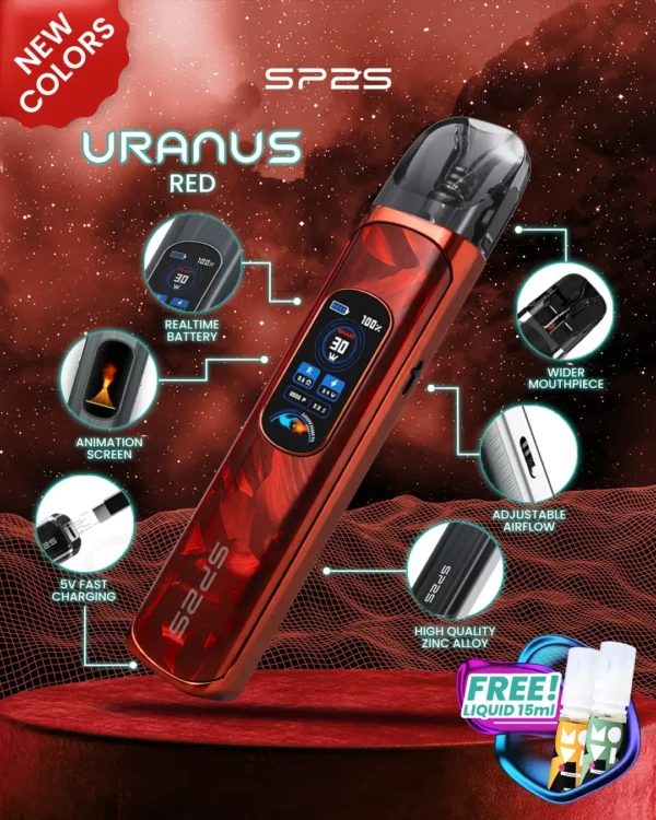 MP Uranus 1080x1350px New-Product Red SP2S Uranus 天王星 30W開放式注油主機|0.96吋液晶屏精準顯示 台灣現貨