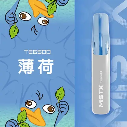 Mist X 鴨嘴獸 冰爽水果口味 6500口拋棄式電子煙｜2%尼古丁鹽順滑不嗆口 550mAh細膩體驗