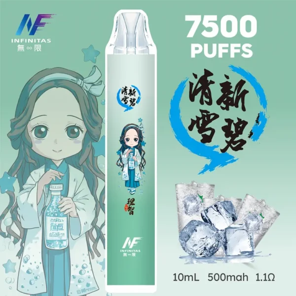 【INF無限 7500口 鬼滅系列 拋棄式】 鬼滅之刃 聯名限定款 7500口 (16) inf 無限 鬼滅之刃聯名 拋棄式 7500口 10ml大容量 1.1歐姆細膩飽滿 Mesh芯順滑隨身享受